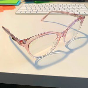 Quay All Nighter Blue Light Glasses - Pink Clear